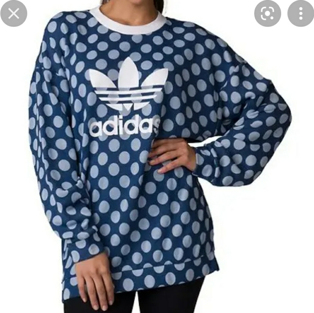 Adidas Polka Dot Sweatshirt unisex